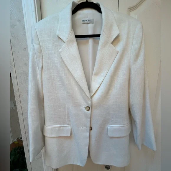 Principles Cream Blazer - Picture 2 of 6